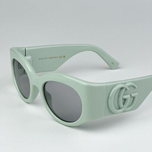 NEW Gucci GG1544S 003 Green Grey Unisex Oval Sunglasses GG 1544S main image 6